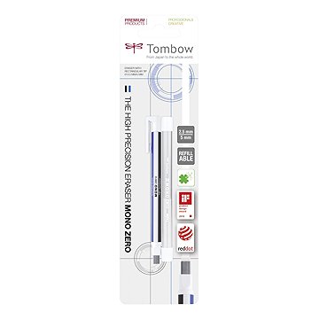 Tombow Gumovací tužka Mono Zero, 2,5 × 5 mm, blistr