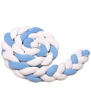 

T-TOMI Pletený mantinel 220 cm White + blue