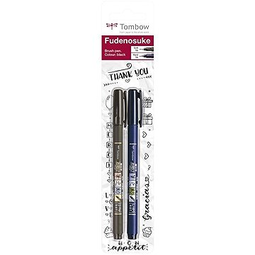 TOMBOW Fudenosuke, štětcové, 2 ks