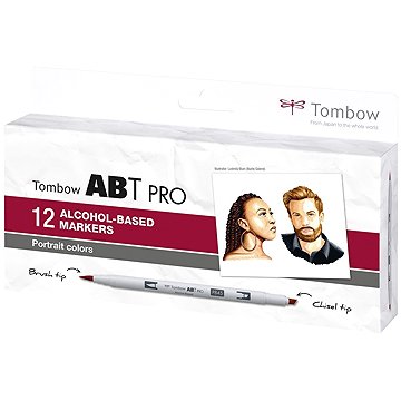 TOMBOW ABT PRO Portrait colours oboustranné - sada 12 ks