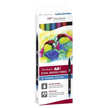 TOMBOW ABT Primary colours oboustranné - sada 6 ks