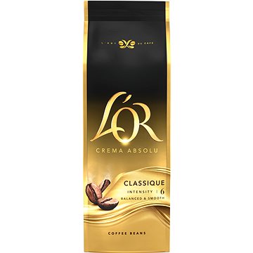 

L'OR Crema Absolu Classique, zrnková káva, 500g