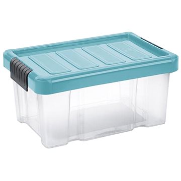 

Tontarelli PUZZLE CLIP Box s víkem 5 l, transparent/modrá