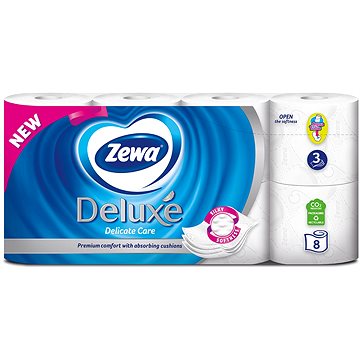 ZEWA DELUXE DELICATE CARE 8 ks - Toaletní papír