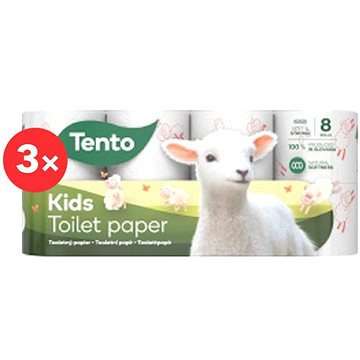TENTO Kids (3× 8 ks) - Toaletní papír
