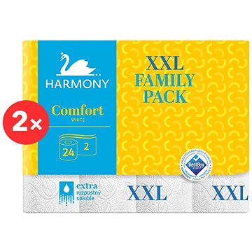 HARMONY COMFORT 2× 24 XXL - Toaletní papír