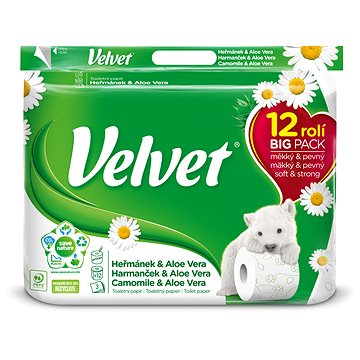 

VELVET Camomile a Aloe Vera (12 ks)