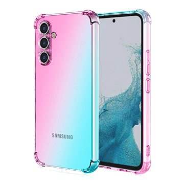 

TopQ Kryt Samsung A54 5G Shock duhový mentolovo-růžový 93221