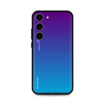

TopQ Kryt Luxury Samsung S23 pevný duhový purpurový 106662