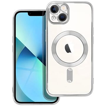 

TopQ Kryt Electro iPhone 13 MagSafe se stříbrným rámečkem 115605