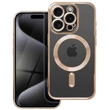 

TopQ Kryt Electro iPhone 15 Pro MagSafe se zlatým rámečkem 115599