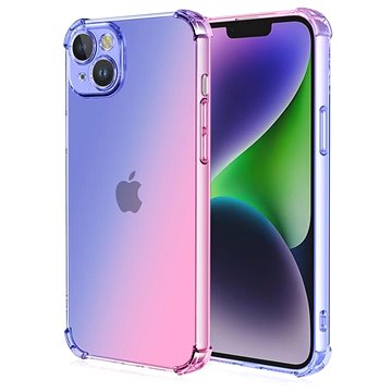 

TopQ Kryt iPhone 13 Shock duhový modro-růžový 109772