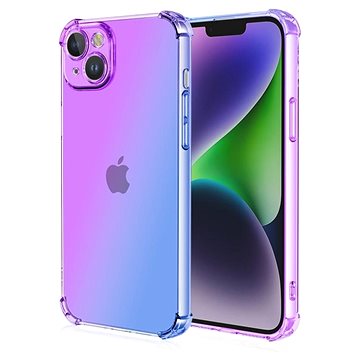 

TopQ Kryt iPhone 13 Shock duhový fialovo-modrý 109765
