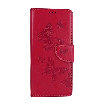 

TopQ Pouzdro Xiaomi Redmi 12C knížkové Butterfly růžové 113204