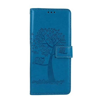 

TopQ Pouzdro Xiaomi Redmi 12C knížkové Tyrkysový strom sovičky 113199