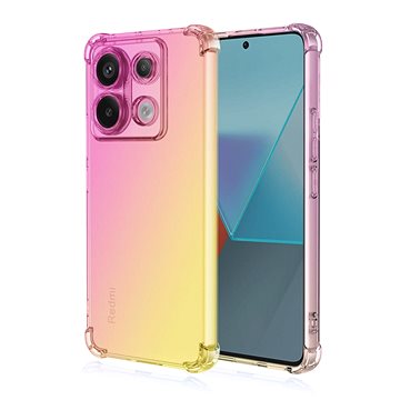 

TopQ Kryt Xiaomi Redmi Note 13 Pro 5G Shock duhový růžovo-žlutý 117991