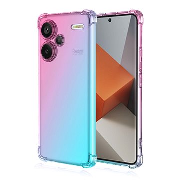 

TopQ Kryt Xiaomi Redmi Note 13 Pro+ 5G Shock duhový mentolovo-růžový 118193