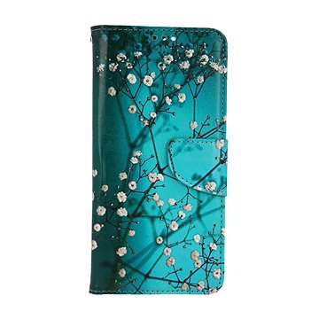 

TopQ Pouzdro Xiaomi Redmi 13C knížkové Modré s květy 118327