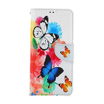 

TopQ Pouzdro Xiaomi Redmi 13C knížkové Barevné s motýlky 118325