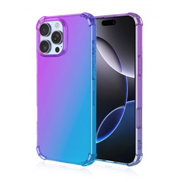 

TopQ Kryt iPhone 16 Pro Shock duhový fialovo-modrý 124875