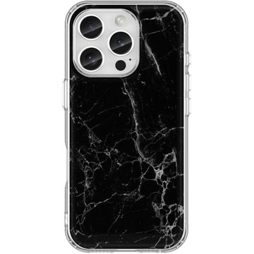 

TopQ Kryt STYLE iPhone 16 Pro pevný Mramor černý 129879