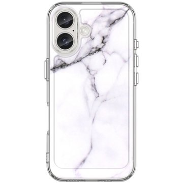 

TopQ Kryt iPhone 16 pevný Mramor bílý 129704