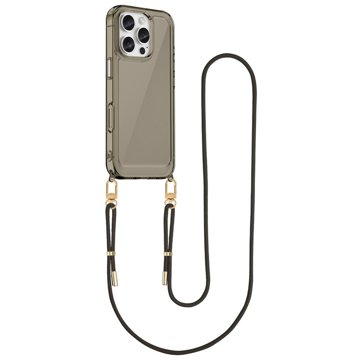 

TopQ Kryt Esthetique iPhone 16 Pro s černou šňůrkou tmavý 129058