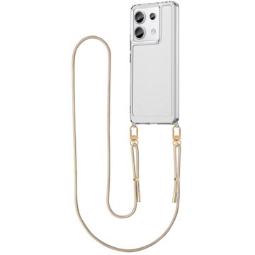 

TopQ Kryt Esthetique Xiaomi Redmi Note 13 Pro 5G s béžovou šňůrkou průhledný 126053