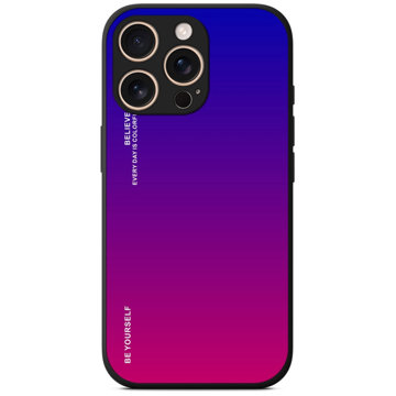 

TopQ Kryt LUXURY iPhone 16 Pro pevný duhový fialový 124866