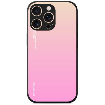 

TopQ Kryt LUXURY iPhone 16 Pro pevný duhový meruňkový 124855