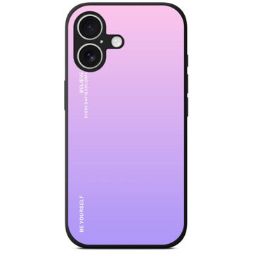 

TopQ Kryt LUXURY iPhone 16 pevný duhový růžový 124852