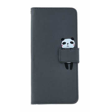 

TopQ Pouzdro Xiaomi Redmi 13C knížkové černé s pandou 130930