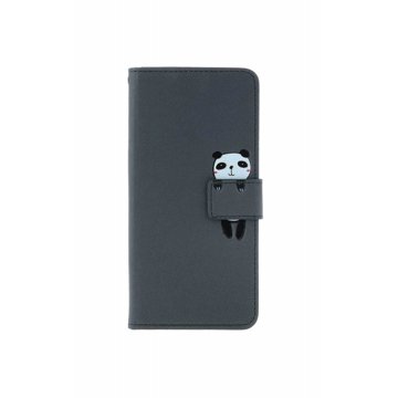 

TopQ Pouzdro Samsung A55 knížkové černé s pandou 130929
