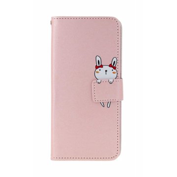 

TopQ Pouzdro Xiaomi Redmi Note 13 knížkové růžové s králíčkem 131049