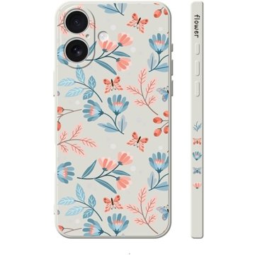 

TopQ Kryt Design iPhone 16 Romantické kvítky 130735