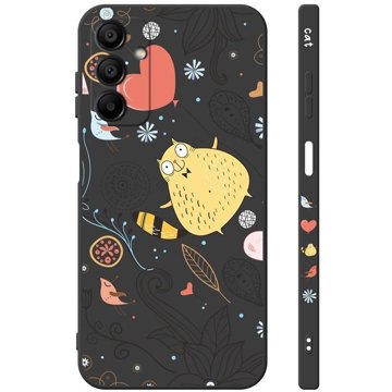 

TopQ Kryt Design Samsung A15 Kočička černý 130723