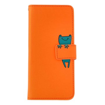 

TopQ Pouzdro Xiaomi Redmi Note 13 Pro knížkové oranžové s žabkou 131056