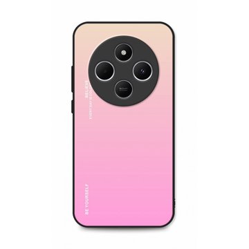 

TopQ Kryt LUXURY Xiaomi Redmi 14C pevný duhový meruňkový 131171