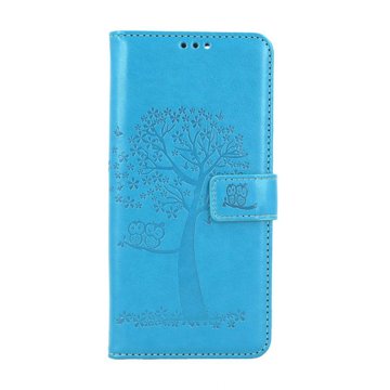 

TopQ Pouzdro Xiaomi Redmi Note 13 Pro knížkové Tyrkysový strom sovičky 131464