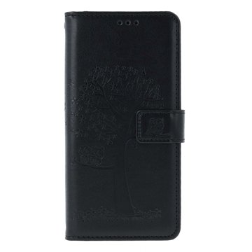 

TopQ Pouzdro Xiaomi Redmi Note 13 knížkové Černý strom sovičky 131464