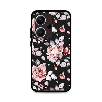 TopQ Kryt LUXURY Xiaomi Redmi Note 13 Pro+ 5G pevný Black Roses 122726
