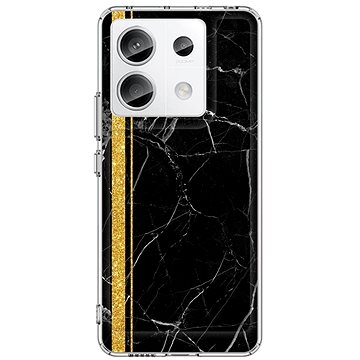 

TopQ Kryt STYLE Xiaomi Redmi Note 13 Pro 5G pevný Mramor černo-zlatý 122810
