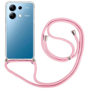 

TopQ Kryt Xiaomi Redmi Note 13 s růžovou šňůrkou průhledný 121915