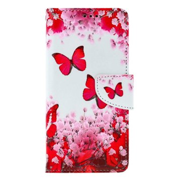 

TopQ Pouzdro Xiaomi Redmi Note 13 knížkové Růžoví motýlci 130015