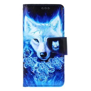 

TopQ Pouzdro Xiaomi Redmi Note 13 knížkové Tyrkysový vlk 130009