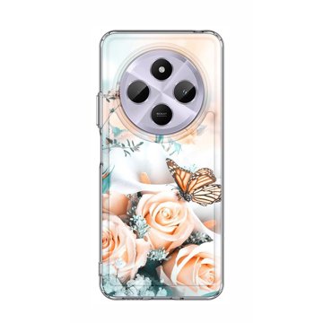

TopQ Kryt Image Xiaomi Redmi 14C pevný Růže s motýlem 132084