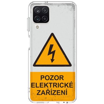 

TopQ Kryt Image Samsung A12 pevný Pozor elektrické zařízení 132081