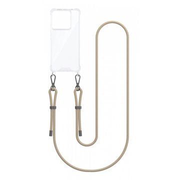 

TopQ Kryt Armor Xiaomi Redmi Note 13 Pro 5G s béžovou šňůrkou průhledný 131976