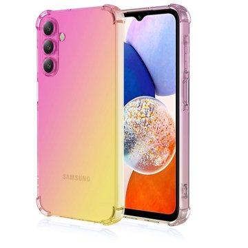 

TopQ Kryt Samsung A16 Shock duhový růžovo-žlutý 132293