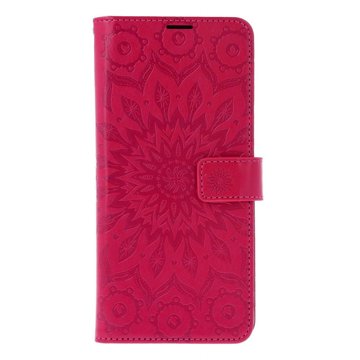 

TopQ Pouzdro Xiaomi Redmi 14C knížkové Mandala tmavě růžová 133349
